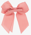 BOW HAIR CLIP - CORAL