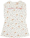 LONG SLEEVE RAMONA RUFFLE DRESS - MAE PARK MINI FLORAL WITH RICHMOND RED