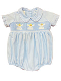 LULU BEBE SMOCKED NOAH ANGEL BUBBLE