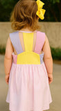 PINK SEERSUCKER SUNDRESS