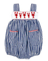 LULU BEBE JULIE LOBSTER GIRLS SMOCKED BUBBLE