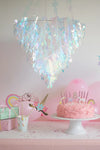 IRIDESCENT CHANDELIER HANGING PARTY DECORATION