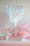 IRIDESCENT CHANDELIER HANGING PARTY DECORATION