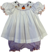 HALLOWEEN SMOCKED BISHOP BLOOMER SET