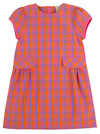 BETTS BOW DRESS - AUTUMN PUNCH PLAID WITH ROMANY ROSE CORDUROY