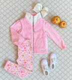 VAN CAMP VEST (SHERPA) - SANDPEARL PINK WITH PALMETTO PEARL