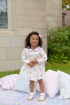 LONG SLEEVE MAERIN FITZ FROCK NONESUCH STEMS WITH SANDPEARL PINK
