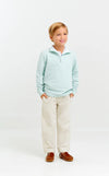 HAYWORD HALF-ZIP - OLD GREENWICH GREEN WITH OLD GREENWICH GREEN STRIPE