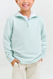 HAYWORD HALF-ZIP - OLD GREENWICH GREEN WITH OLD GREENWICH GREEN STRIPE