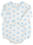 LONG SLEEVE PATTON PLAY BUBBLE VINTAGE PREP PUMPKIN PAILS WITH BUCKHEAD BLUE