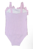 1 PC LAVENDER AND PINK WITH BOWS SWIM SUIT
