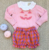 ISABELLE'S INTARSIA SWEATER - SANDPEARL PINK WITH PUMPKIN FACE