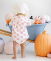 LONG SLEEVE PENNY'S PLAY BUBBLE VINTAGE PREP PUMPKIN PAILS ( SANDPEARL PINK ) WITH SANDPEARL PINK