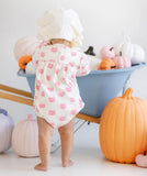 LONG SLEEVE PENNY'S PLAY BUBBLE VINTAGE PREP PUMPKIN PAILS ( SANDPEARL PINK ) WITH SANDPEARL PINK
