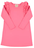 LONG SLEEVE RUEHLING RUFFLE DRESS - ROMANY ROSE
