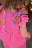 RYLEIGH ROMPER - ROMANY ROSE CORDUROY WITH AUTUMN PUNCH PLAID