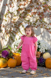 RYLEIGH ROMPER - ROMANY ROSE CORDUROY WITH AUTUMN PUNCH PLAID