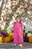 RYLEIGH ROMPER - ROMANY ROSE CORDUROY WITH AUTUMN PUNCH PLAID