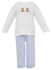 PUPPIES SMOCKED PANT SET