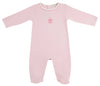 ROCK ME ROMPER - PALM BEACH PINK WITH PALMETTO PEARL AND PUMPKIN EMBROIDERY