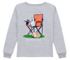 BOYS SIDELINES LONG SLEEVE LIGHT HEATHER GREY