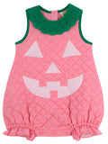 HAPPY HALLOWEEN PINK PUMPKIN COSTUME (INFANT) - HAMPTONS HOT PINK MICRO DOT