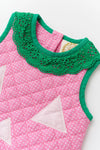 HAPPY HALLOWEEN PINK PUMPKIN COSTUME (INFANT) - HAMPTONS HOT PINK MICRO DOT