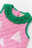 HAPPY HALLOWEEN PINK PUMPKIN COSTUME (INFANT) - HAMPTONS HOT PINK MICRO DOT