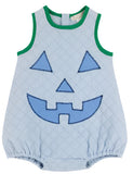 HAPPY HALLOWEEN BLUE PUMPKIN COSTUME ( INFANT ) BEALE STREET BLUE WITH BARBADOS BLUE AND KIAWAH KELLY GREEN