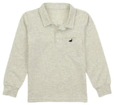 HARRISON POCKET POLO LONG SLEEVE OATMEAL