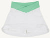PREPLETIC KATEY CROSS SKORT WORTH AVENUE WHITE WITH GRACE BAY GREEN