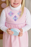 SLEEVELESS CINDY LOU DRESS (CORDUROY) - PALM BEACH PINK