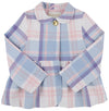 PIPPA PEACOAT - PEACH BLOSSOM PLAID