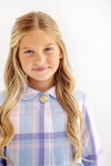 PIPPA PEACOAT - PEACH BLOSSOM PLAID