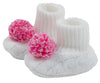 BRYER BOOTIES - WORTH AVENUE WHITE WITH PALM BEACH PINK AND HAMPTONS HOT PINK