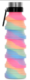 HAPPY STRIPE COLLAPSIBLE WATER  BOTTLE