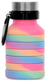 HAPPY STRIPE COLLAPSIBLE WATER  BOTTLE