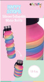 HAPPY STRIPE COLLAPSIBLE WATER  BOTTLE