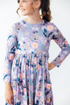 HONEYSUCKLE LONG SLEEVE POCKET TWIRL DRESS