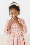 ROSE GOLD VELVET SEQUIN DRESS