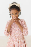 ROSE GOLD VELVET SEQUIN DRESS