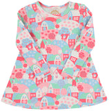 LONG SLEEVE POLLY PLAY DRESS - HOUSE ON THE HILL