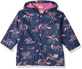 GIRLS UNICORN CONSTELLATIONS COLOR CHANGING RAIN JACKET