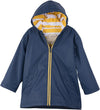 KIDS NAVY ZIP-UP RAIN JACKET