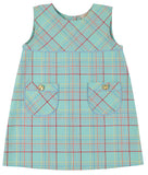 JILL JUMPER - WOODLEY PARK PLAID WITH BARRINGTON BLUE