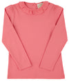 REECE RUFFLE TOP - PARROT CAY CORAL