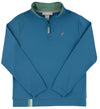 PREPLETIC HAYWORD HALF-ZIP - BARNSLEY BLUE WITH GALLATIN GREEN