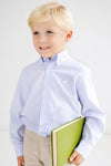 DEAN'S LIST DRESS SHIRT (OXFORD) - BUCKHEAD BLUE OXFORD STRIPE
