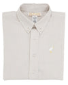 DEAN'S LIST DRESS SHIRT - KEENELAND KHAKI OXFORD STRIPE