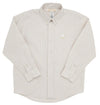 DEAN'S LIST DRESS SHIRT - KEENELAND KHAKI OXFORD STRIPE